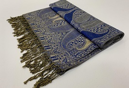 Metallic Paisley Pashmina